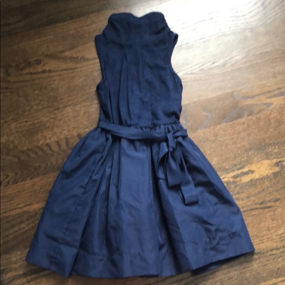 Mixed Fabric - Mock neck Ralph Lauren Dress with belt!